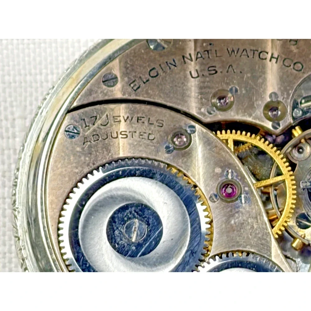 Vintage 1920’s Elgin B.W. Raymond Illinois USA Pocket Watch Grade 384